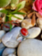 Handmade women Orange Carnelian Sterling Silver Ring