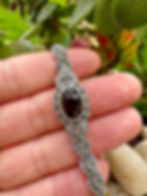 Art Deco African Garnet Marcasite Sterling Silver Bracelet,gift ideas, Irish Business, fast delivery