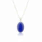 Handmade Oval Lapis Lazuli Sterling Silver Necklace,Ireland, Fast delivery, great as gift