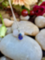 Dainty Blue Kyanite Sterling Silver Necklace